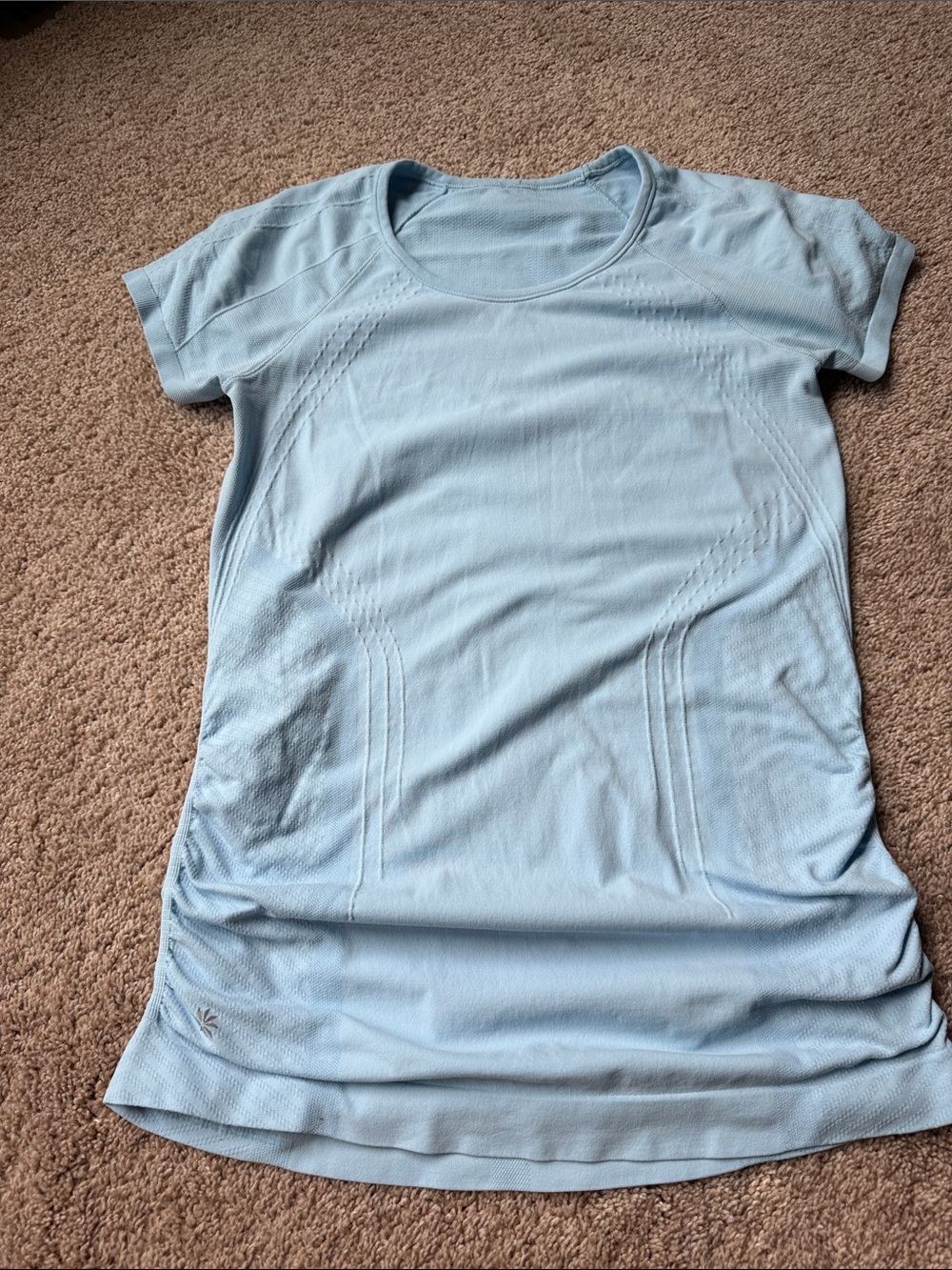 Athleta light blue performance shirt-small